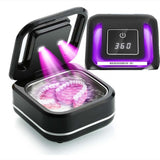 Ultrasonic Retainer Cleaner Dental Cleaning hine for Dentures Aligners Braces Mouth Guards Jewelry Portable