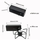 1pc Portable Folding Casca Magnetic Stove Outdoor Camping Stove Cookware Gas Hot Pot Tea Stove