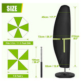 1 Set 420D Waterproof Outdoor Parasol Cover Fits Cantilever Offset Umbrella 210 45 X 72/32 Cm