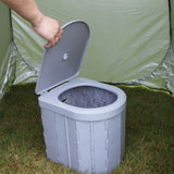 Outdoor Portable Convenient Car-mounted Folding Toilet with Tent for Travel Adult Children Potty Odor-proond Non-slip
