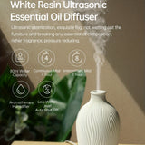1pc Ultrasonic Aromatherapy Humidifier - Simple Style White Resin Machine for Home Decor and Room Humidification