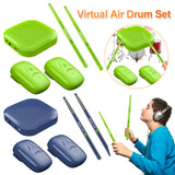 Electric Professional Electronic Virtual Air Drum with Drumsticks and Pedals - for Beginners, Children, Adults