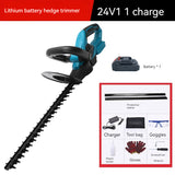 Electric Hedge Trimmer Household Fence Pruning Saw Rechargeable Cordless Grass Shear Garden Tool
