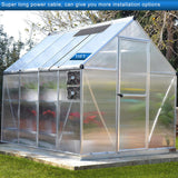 Solar Panel Kit 10W Weatherproof Dual Fan 3.5 m Cable For Outdoor Small Chicken Coop Greenhouse Shed Pet House Exhaust
