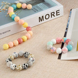 15 Mm Silicone Keychain Bracelet Round Beads, For Jewelry Necklace Home Decor DIY Craft Supplies