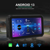 Motorcycle Navigator 2G+32G 6.2 Inch 800Nit Screen Android 13.0 Support Wireless Carplay Waterproof Dual Bluetooth Mirror k