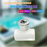36mm Cover 32mm Ultra-thin Massage Chromed PVC Bathtub Bubble Hot Tub Water Jet Nozzle