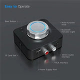 VIKEFON Bluetooth 5.0 Audio Receiver 3D Stereo Sound Wireless Adapter SD TF Card RCA 3.5mm AUX Jack for For Car Kit Speaker