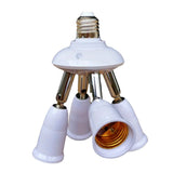 Adapter distributor lamp holder 1, standard LED bulb converter, 4-way medium plug
