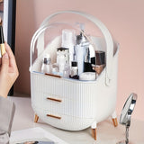 1pc Cosmetic Storage Box, Portable Large Capacity Makeup Organizer, Skincare Organizers With Lid And Drawers, Water & Dust Free, Vanity Organizer For Dresser, Countertop, Bathroom