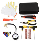 Universal Tire Repair Kit Studding Tool Set Auto Bike Puncture Plug Garage Needle Nose Pliers Car Accessories