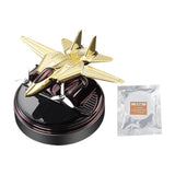 Solar Air Freshener Helicopter Automatic Rotation Essential Oil Diffuser Dashboard Camouflage Ornament Car Accessories