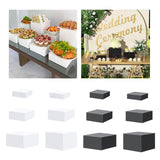 6 Pieces Acrylic Display Boxes - 5 Sided Nesting Risers For Food, Jewelry, Cosmetics, Collectibles