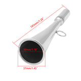 Marine Handheld Stainless Steel Fog Horn Removable Mouthpiece Accessory for Boat Foghorn