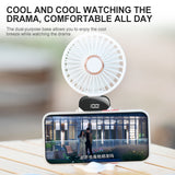 USB Rechargeable Small Pocket Handheld Long Lasting Desk air coolers LED Display Mini Portable 3 IN 1 Hand Fan