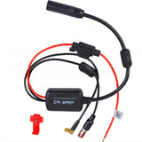 DAB/FM/AM 12V Active Gain FM Car Radio Antenna Signal Amplifier