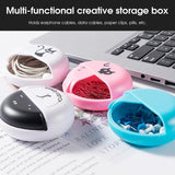 Round Earbud Organizer Soft Silicone Anti-loss Great Lovel Jewelry Earphone Cable Rotating Protective Case