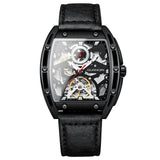 GUANQIN Brand Mechanical Automation Watch For Men Steel shell Waterproof Leather Men's watches Sapphire mirror Luminous Clock