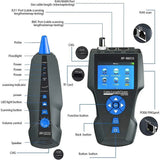 NF-8601S Multifunctional RJ45 CAT6 Network Tester Cable Tracker PoE/PING/Port LCD Display Measure Length Wiremap