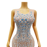 Ladies and Gentlemen's Elegance, Luxury Dress, Colorful Diamond, Sexy Skirt, Fringe Wrapped Hips, Slim Fit Short Skirt