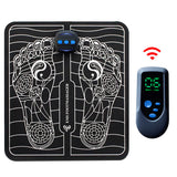 Electric Foot Pad Electrostimulator Mat EMS Muscle Massager Relax Feet Massage Fiess Remote Control