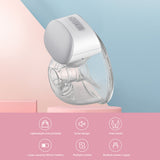 Bebebao Wearable Electric Pump Hands Free Breast Cup 8oz/240ml BPA-free 3 Modes 10 Suction Levels for Breastfeeding