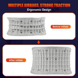 Iatable Red Light Heating Vibration Massage Airbag Back Waist Support Belt Abdomen Pain Relief USB Charg