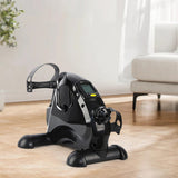 Mini Arm and Leg Anti Slip Peddler Exercise Bike Adjustable Portable Pedal Trainer LCD Display for Seniors