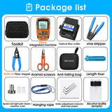 Fiber Cold Splicing Kit Set Cutting Knife 15MW Four-In-One Optical Power Meter Red light All-in-One hine AUA-M50