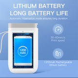 Handheld Wireless Labels Ink-less Printer Pocket Rechargeable Bluetooth-compatible Picture Print Household Green