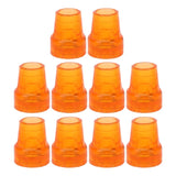 10pcs Crutch Rubber 19mm Inner Diameter Slip Resistance Universal Heavy Duty Walking Replacement Cane Tip