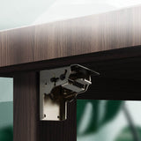 90 Degree Furniture Hinges Self-Locking Folding Hinge Table Door Connection Anti-Corrosion Invisible Corner Brackets