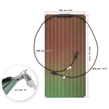300W Solar Panel with 10A-100A Controller Set 18V ETFE Solars Plate for Home Outdoor RV Car Charging Emergency Energy Storage