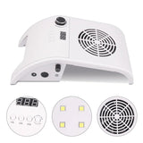 3 in 1 Multifunctional Manicure Machine - Silent Powerful Vacuum Cleaner, 48W UV Led Lamp for Quick Drying All Nail Polish, 35000RPM