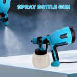 580W 1000ML Handheld High Micro Electric Spray Gun Cordless Paint Sprayer Auto Furniture Steel Coating Airbrush