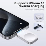 VIKEFON Portable Wireless Apple Watch Magnetic USB Charger For IWatch Series 9 8 7 SE 6 5 4 Fast Charging Station
