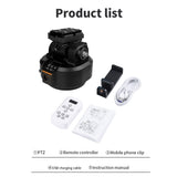 YT2000 Motorized Pan Tilt Electric Ball Object Tracking Tripod Head Payload 4.4ibs Remote Control Clip 1/4in for Video
