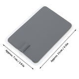 2pcs Silicone Soft Patch for Instrument Gray 7 x 11cm Reusable Physiotherapy Electrode Pad