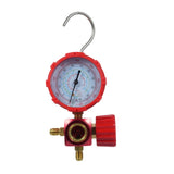 Air Conditioning Pressure Single Diagnostic Manifold Gauge with Clear Scale Fits R410A R22 R134A R404A Refrigerants