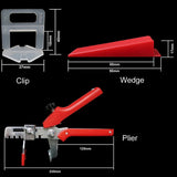 Top-1203Pcs Leveling System 2Mm 900Pcs Clips+300Pcs Wedges +3Piece Plier Plastic Tiling Tools Tile Spacer