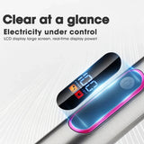 RESUXI 682 LCD Digital Display Electric Clipper Set Professional Trimmer Oil Head Carving for Men Hair Cutting hine