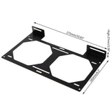 Fan Bracket 240 Radiator Mounting Bracket Water Cooler For 12/14cm Fan Holder External Computer Case Heatsink Gadget Accessories
