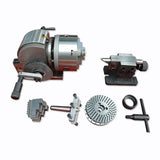 Universal Dividing Head BS-0 4 Inches 5 Inch Axis 3 Jaw 100mm 125mm Chuck Tailstock for CNC Router Rotary Table