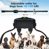 Electric Training Digital Rechargeable Remote Control IPX7 Waterproof Vibrator Pet Bark Stop Shock Collar for Dog