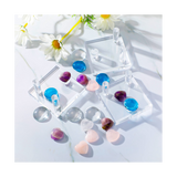 8Pcs 2.5Inch 3 Pegs Acrylic Clear Holder Square Display Easel Stands for Coral Mineral Agate