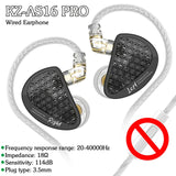 KZ AS Wired Earphone 12 BA Units Tunable Balanced Armature Headphones with Mic HIFI Bass Earbuds Cancelg Sport Headset