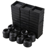 Coin Box - Set Of 30 3D Floating Frame Display Holder with Stands for , AA Medallions, Jewelry, Black