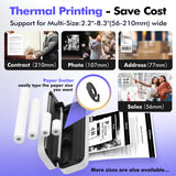 Portable A4 Thermal Printer - Ideal for Tattoo Transfer and Wireless Use with Mobile/Laptop, Multiple Paper Sizes Available