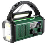 Solar-Powered Emergency Hand Crank Radio with AM/FM/NOAA Weather, SOS, LED Torch & Reading Lamp