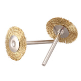 10 x Brass Wire Round Brushes Disc Pot Brush for Dremel 25MM